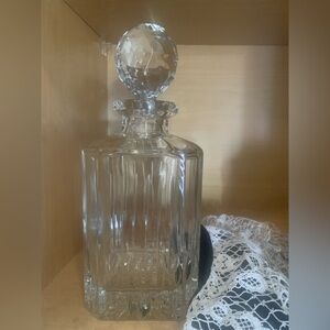 Whiskey Decanter and stopper lead crystal